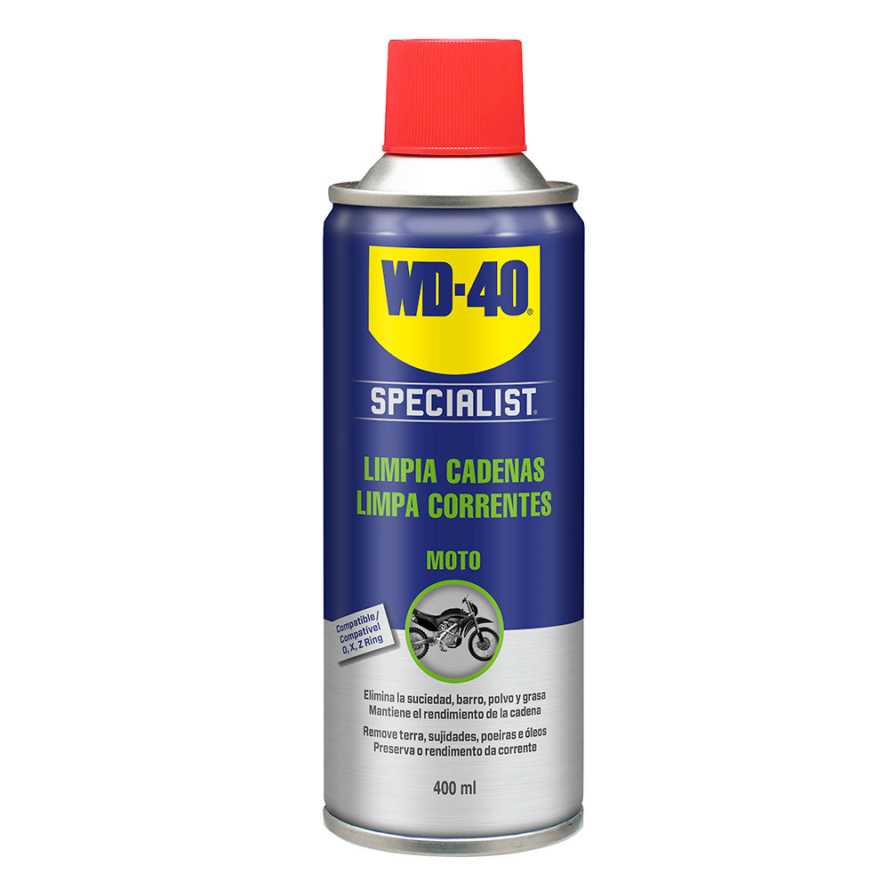 WD-40 Moto Limpia Cadenas Spray 400 ml