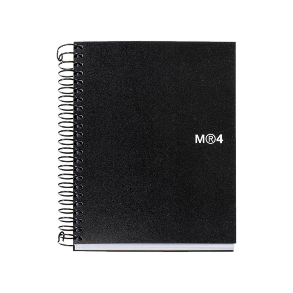 Notebook 4 A7 100 Squ Polipropileno Basic Negro 2553