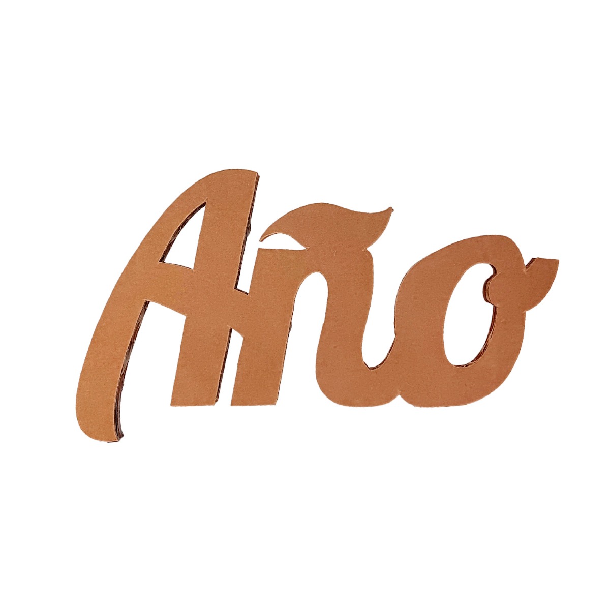 Letras Navidad Cartón Triplex AÑO