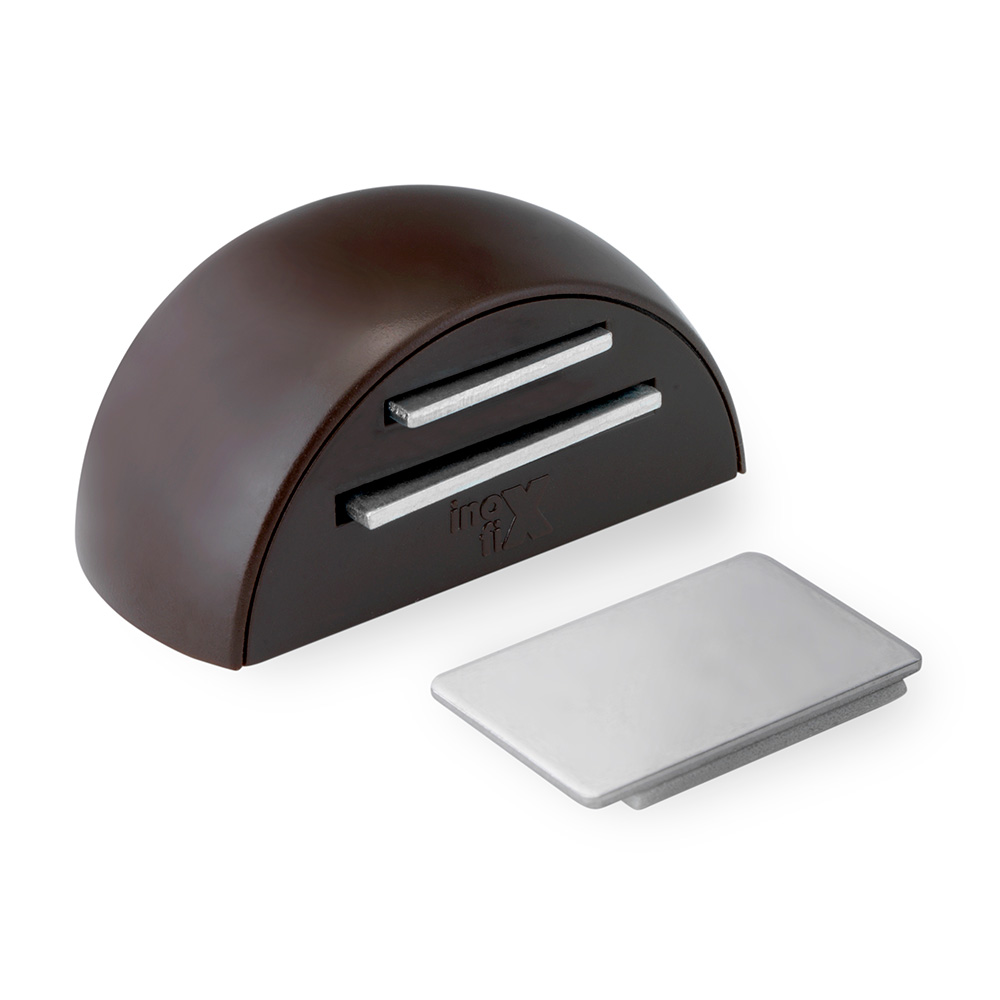 Retenedor adhesivo magnético . marrón