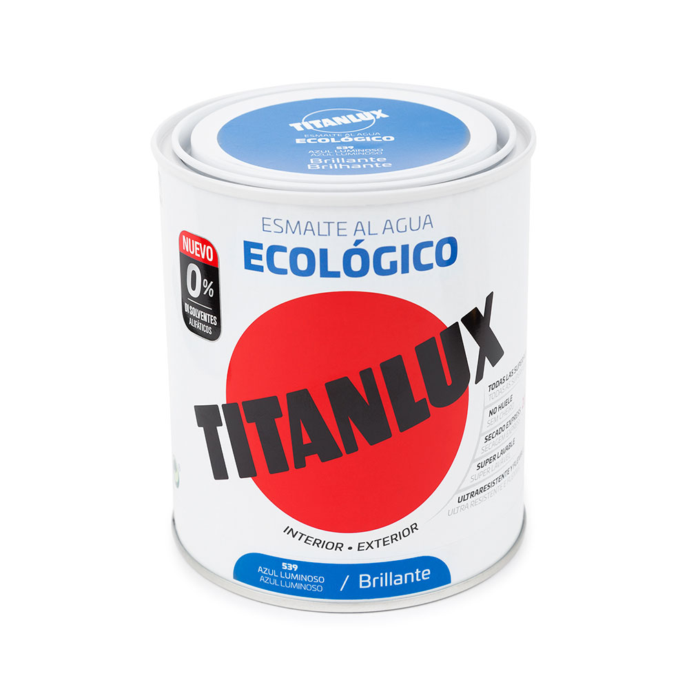 Titanlux Esm. Brillo Ecológico Azul Luminoso 750Ml