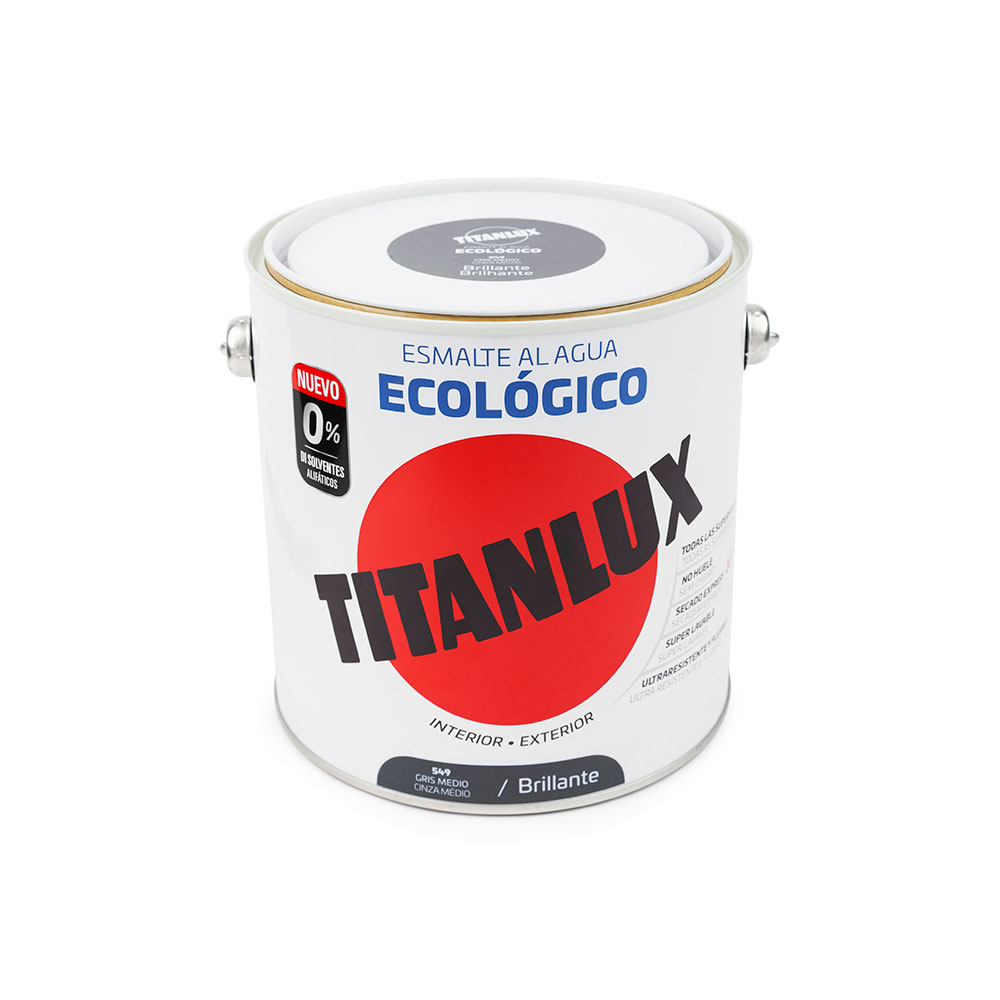 Titanlux Esm. Brillo Ecológico Gris Medi. 2,5L