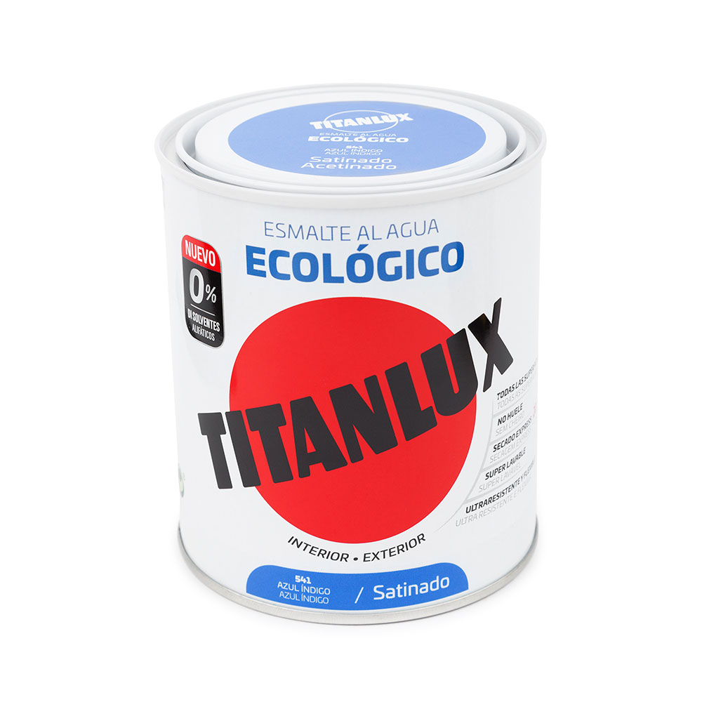 Titanlux Esmalte Satinado Ecológico Azul Índico 750 ml
