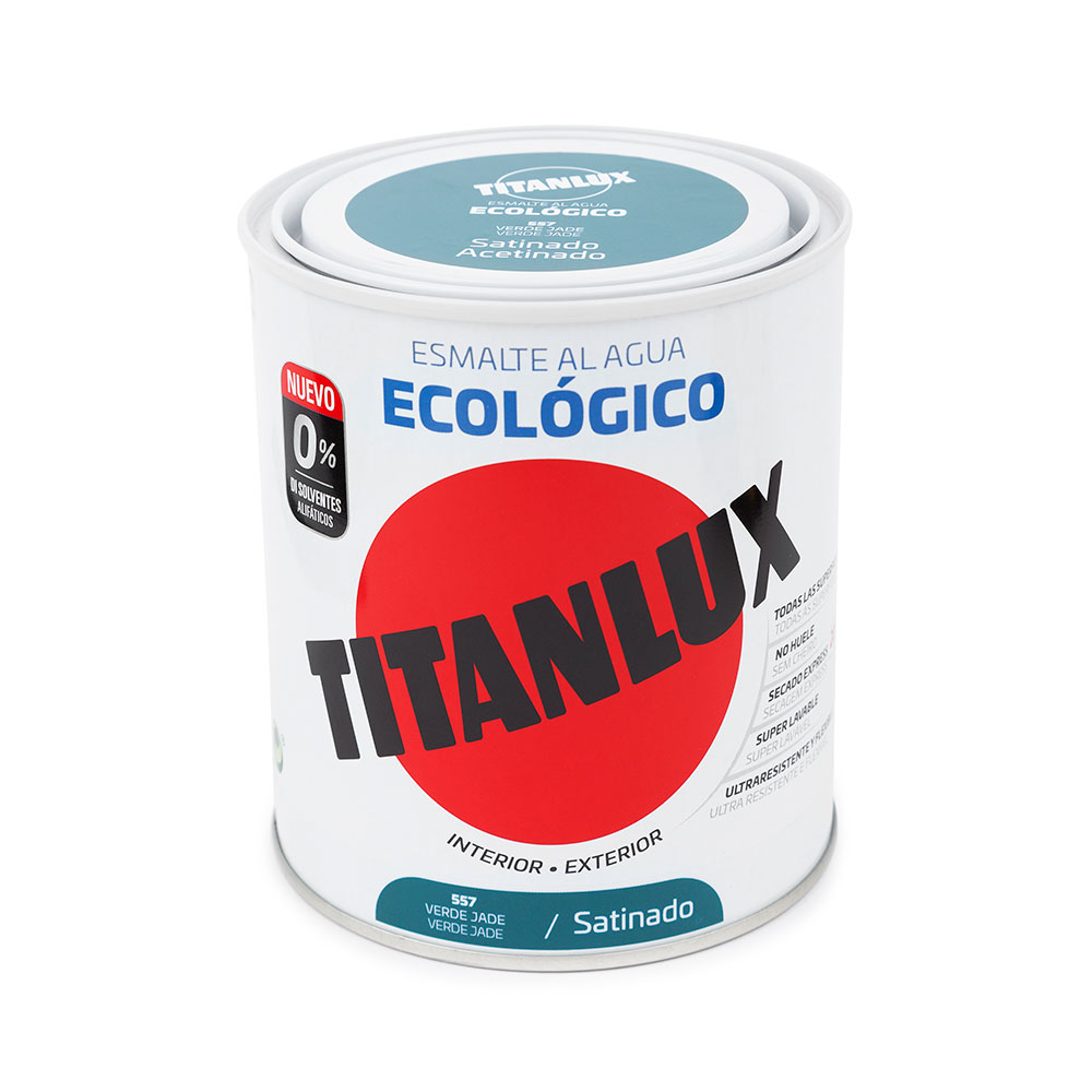 Titanlux Esmalte Satinado Ecológico Verde Jardín 750 ml