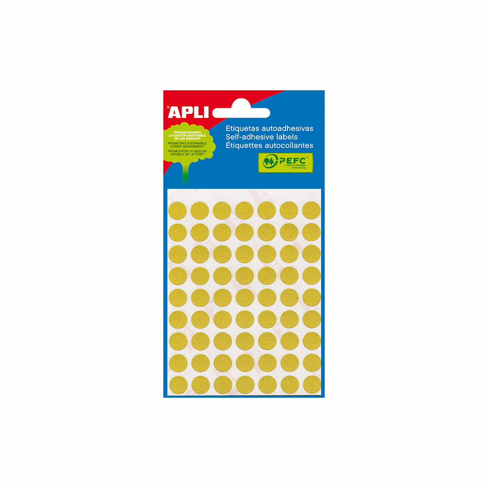 Etiqueta.Autoadh.Amarillo 13Mm. 2055