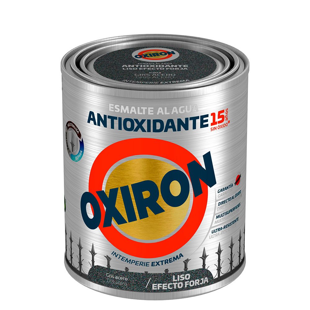 Titán Oxirón Liso Ef.Forj.Ag Gris Acero 750Ml