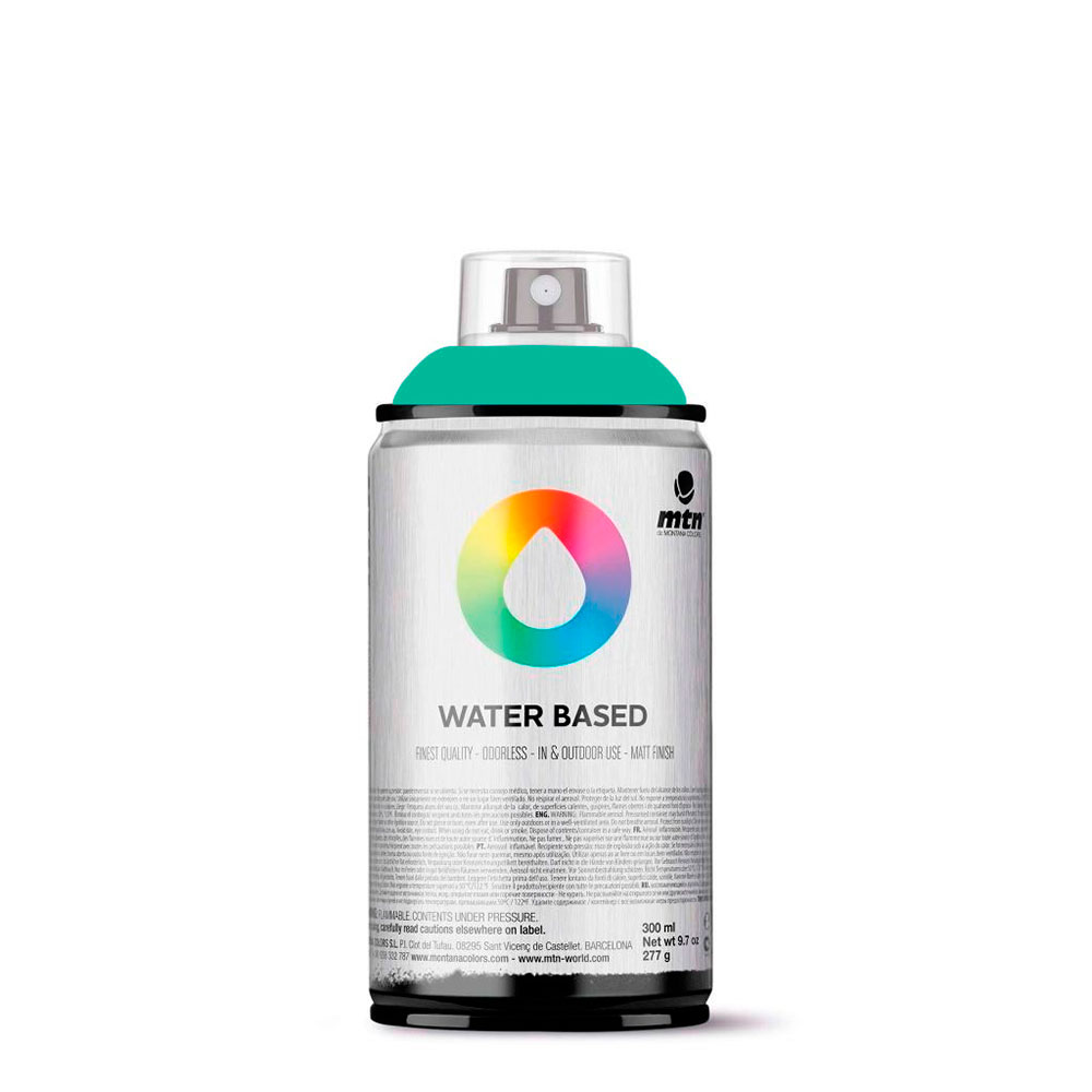 Spray Pintura Mtn Wb 300 Luz Verde Esmeralda 300ml