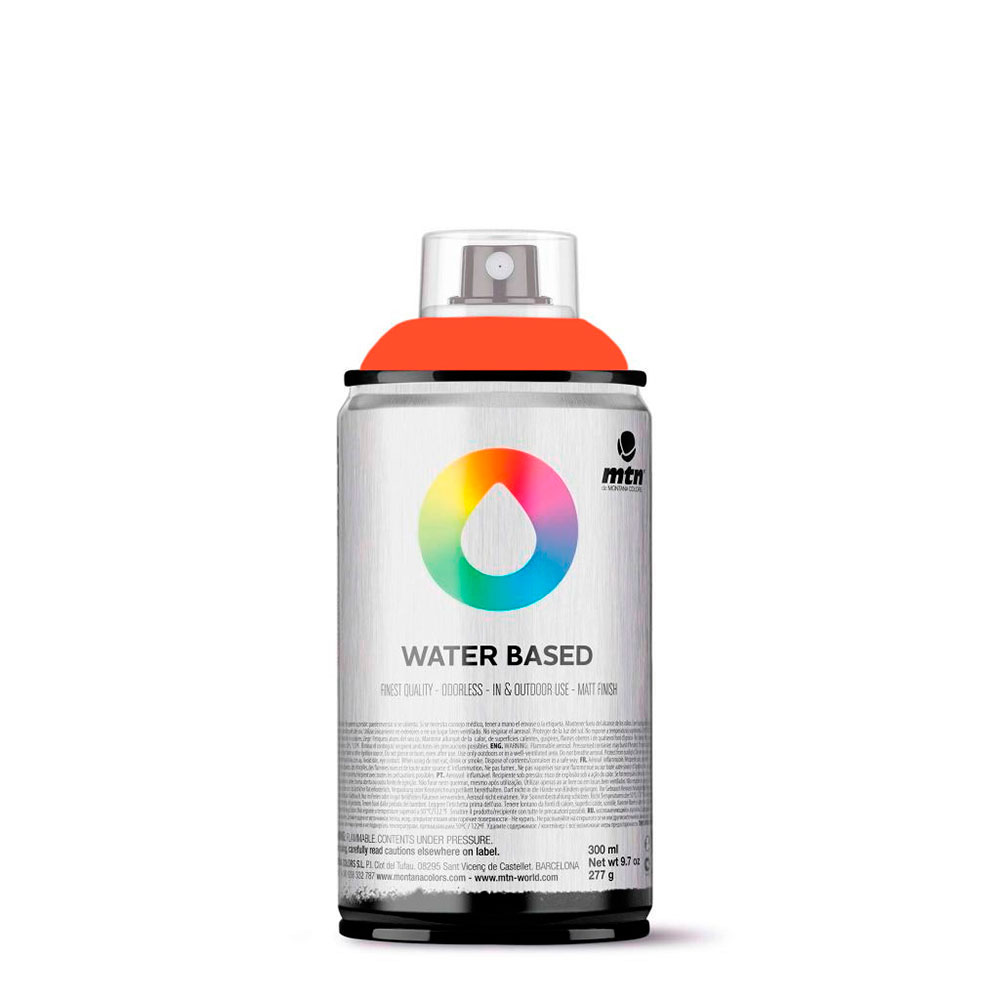 Spray Pintura Mtn Wb 300 Naranja Oscuro 300ml