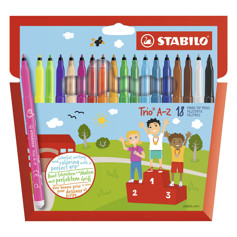 Trío Estuche Stabilo Rotulador 18 Uds.