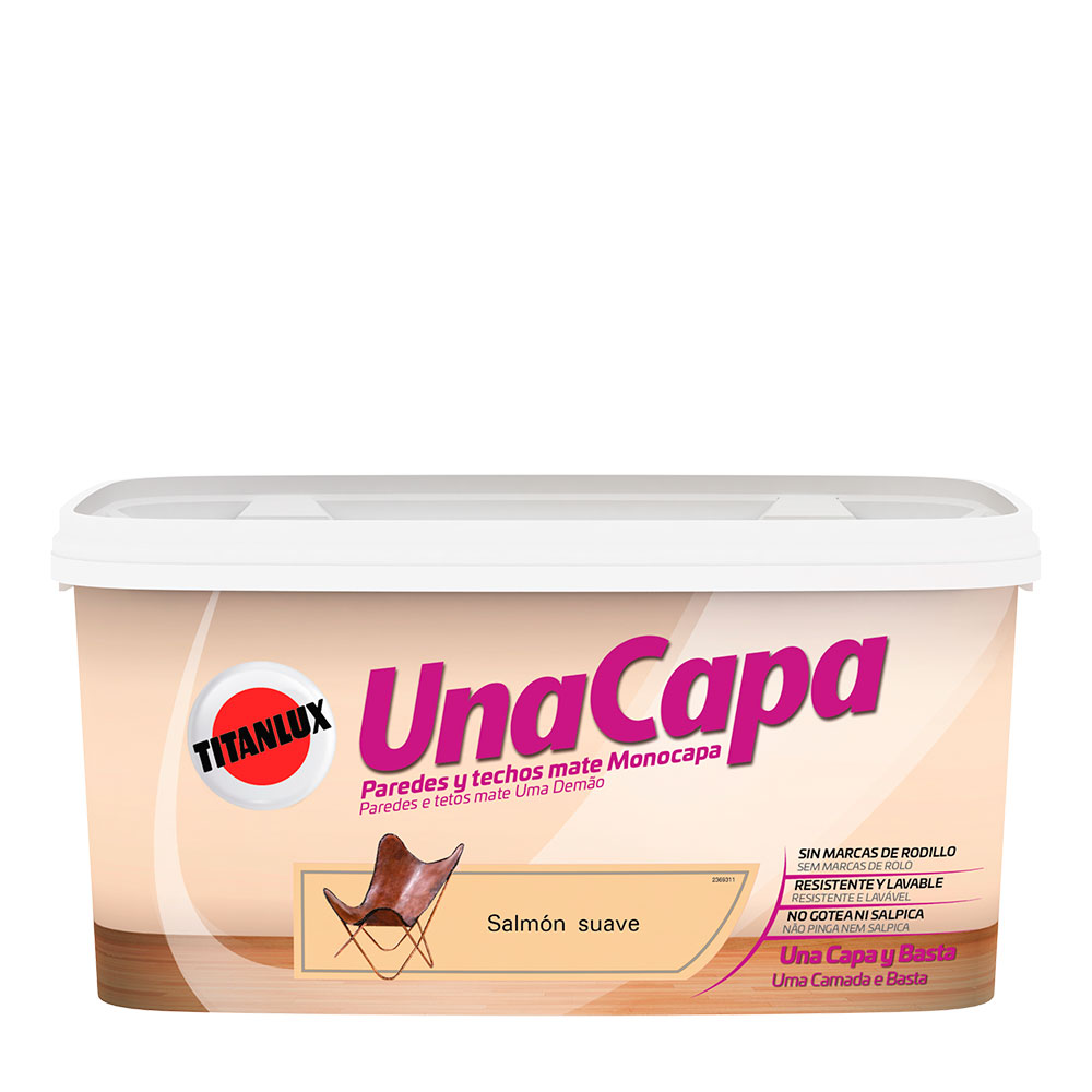 Titan Una Capa Salmón Suave 4L