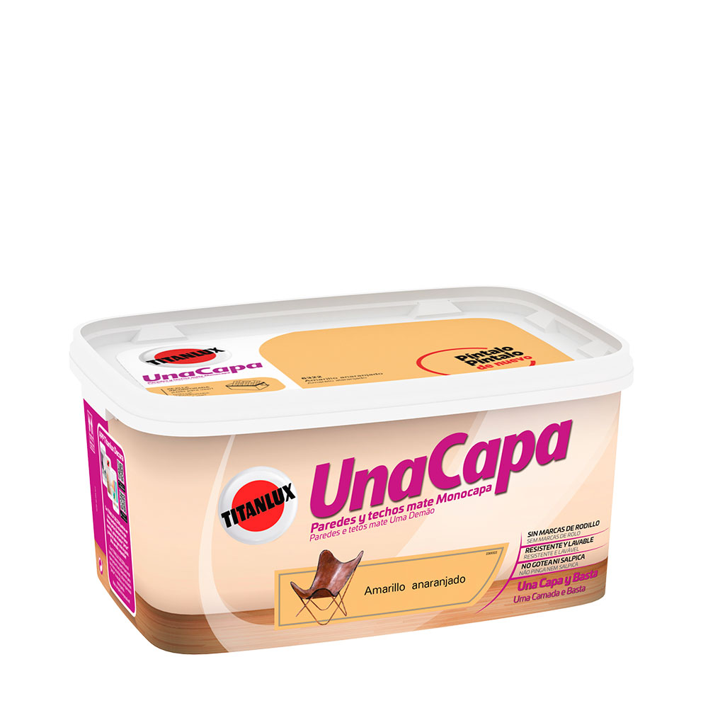 Titan Una Capa Amarillo Anaranjado 4L