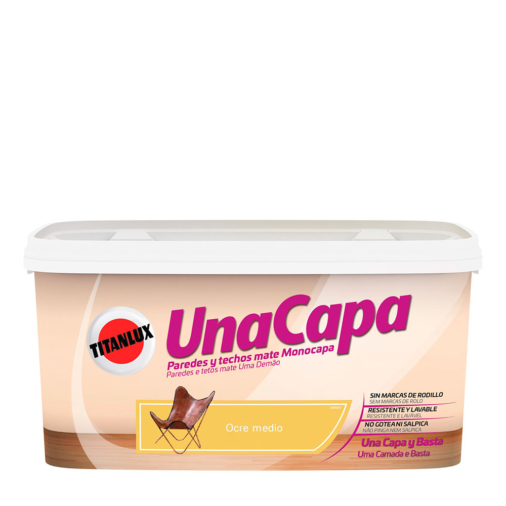 Titan Una Capa Ocre Medio 4L