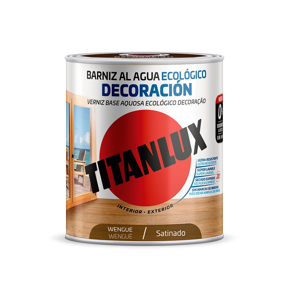 Barniz al agua Ecológico Intemperie Satinado Titanlux