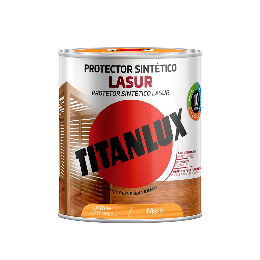 Protector Sintético Lasur Mate Castaño 2,5L