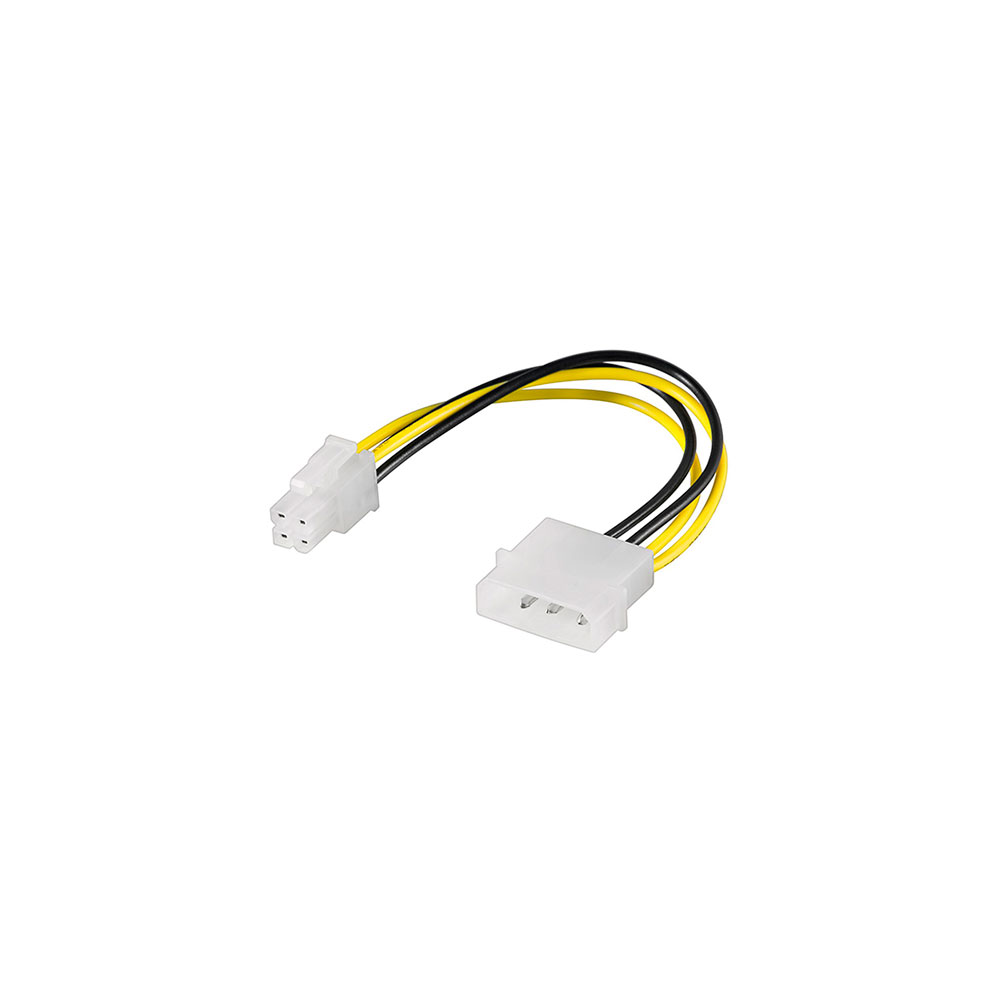 Cable Adaptador Fuente Alimentación 1xMolex P4 0.16 m