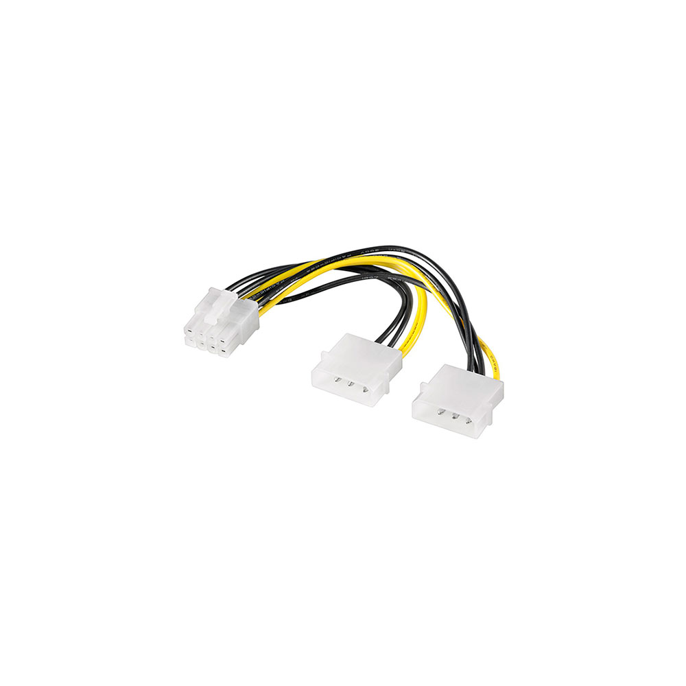 Cable Adaptador Fuente Alimentación 2xMolex Pciexpress 8 Pin