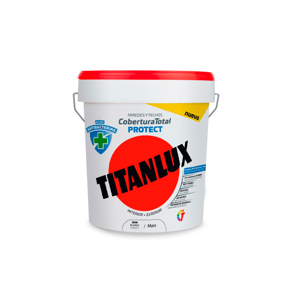 Titanlux Cobertura Total Protección Antibacterias 4l.