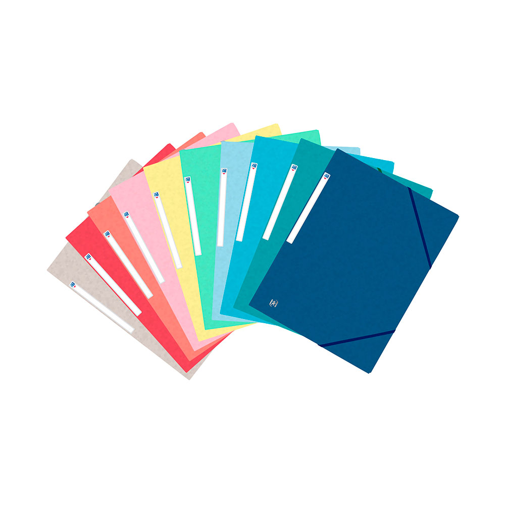 Carpeta Oxford A4 Gomas Top File Colores Vivos