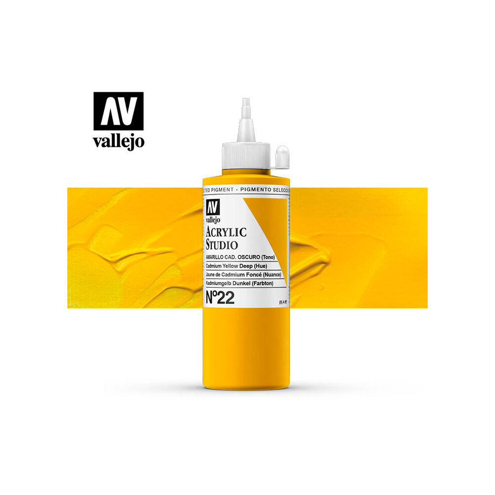 Pintura Acrylic Studio Amarillo C. Osc. 200 ml