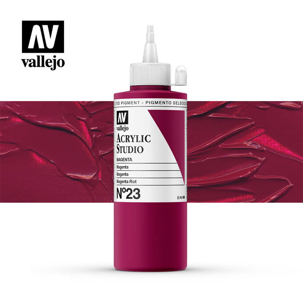 Pintura Acrylic Studio Magenta 200 ml