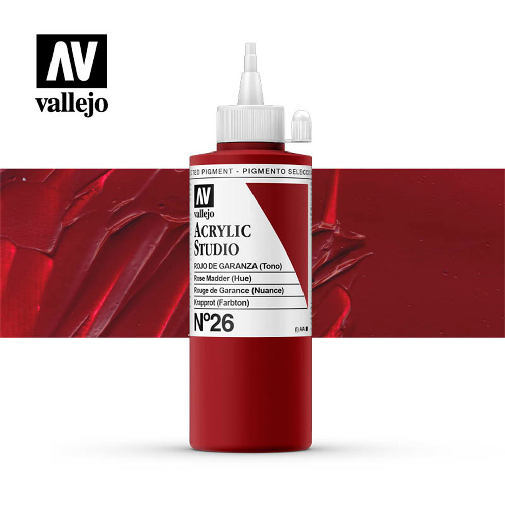 Pintura Acrylic Studio Rojo De Garanza 200 Ml.