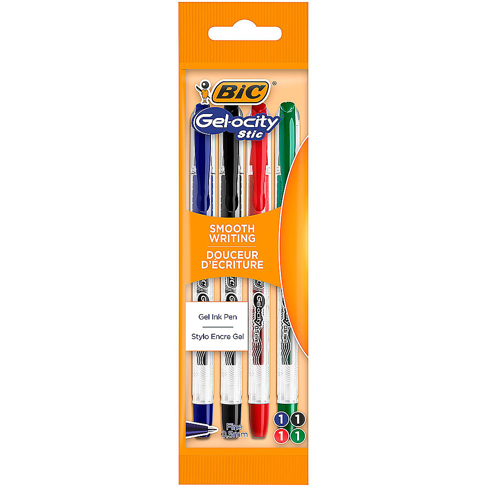 Bolígrafos Gel-ocity Bolsa 4 uds.