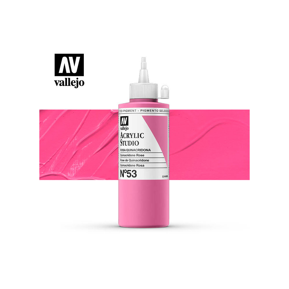 Pintura Acrylic Studio Rosa Quinacridona 200 Ml.