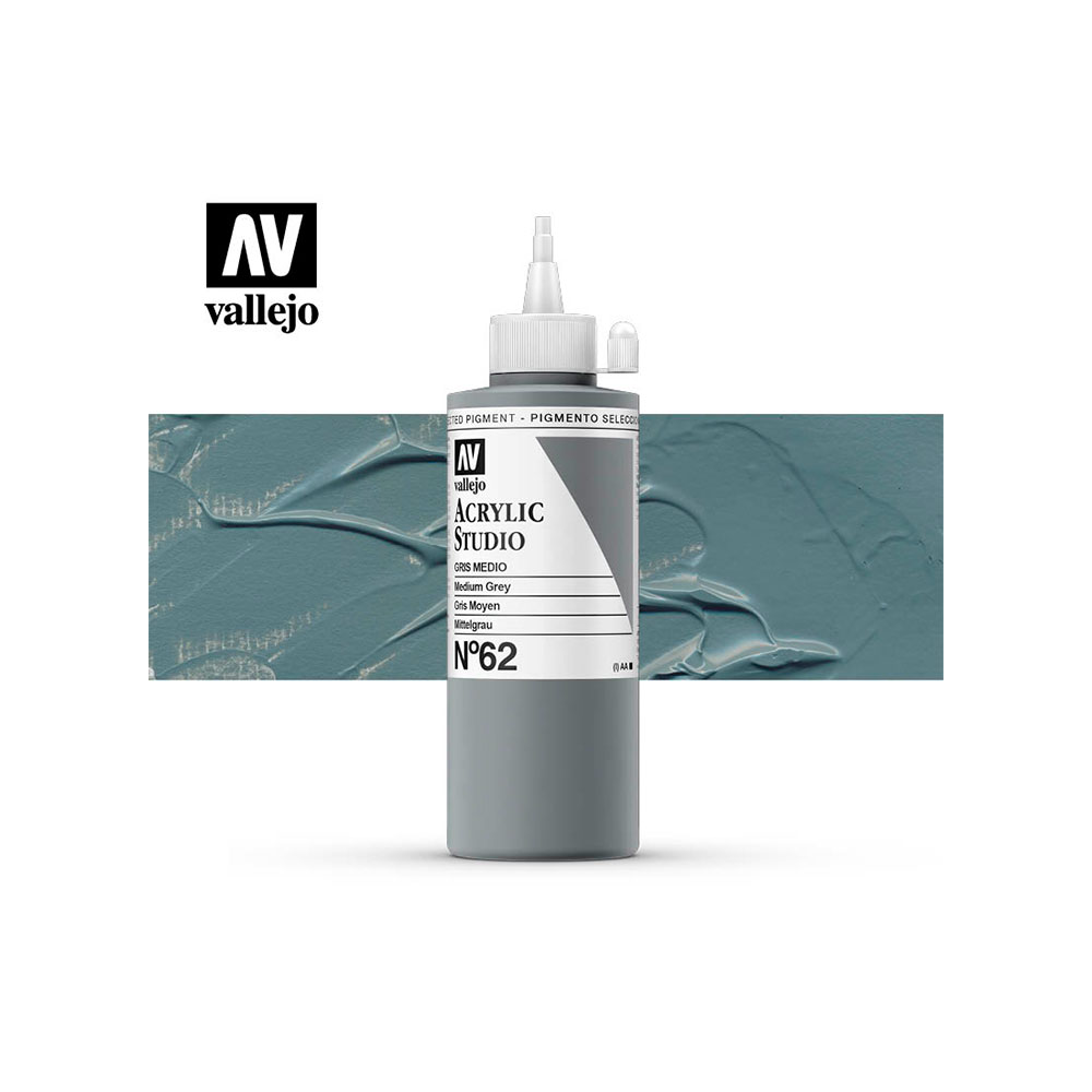 Pintura Acrylic Studio Gris Medio 200 ml