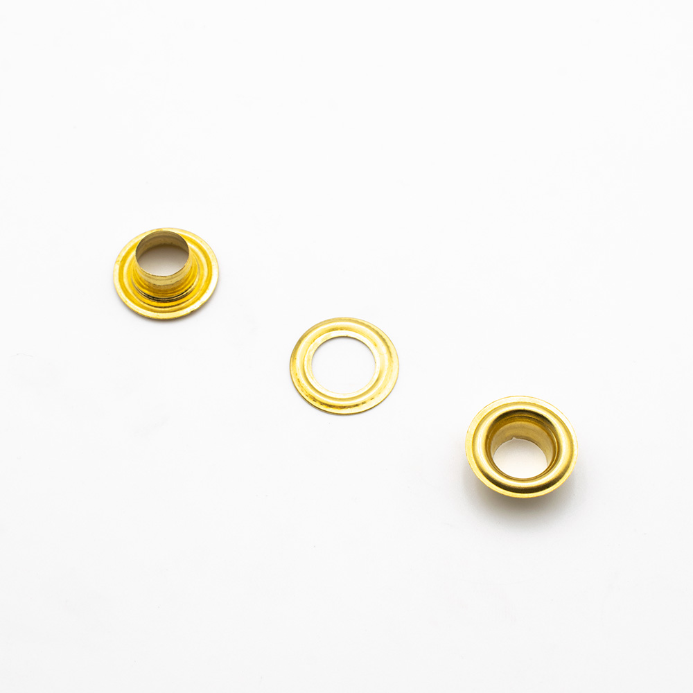 Ollaos Nº25 sin troquel Latón pulido. Diámetro 10,5 mm (100u.)