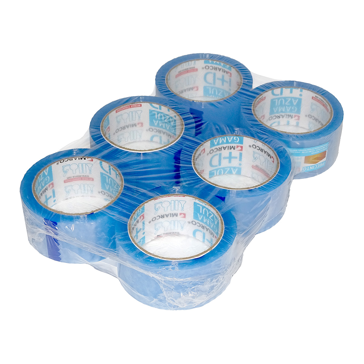 Cintas Gama Azul Transparente Pv 48mm X 66m (6u.)