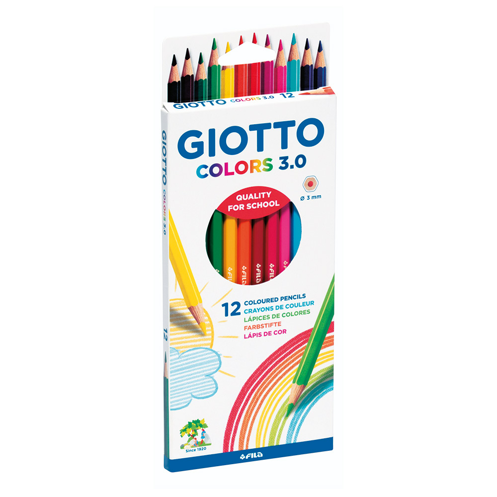 Lápices de Colores Giotto Colors 3.0 Estuche 12 uds. 