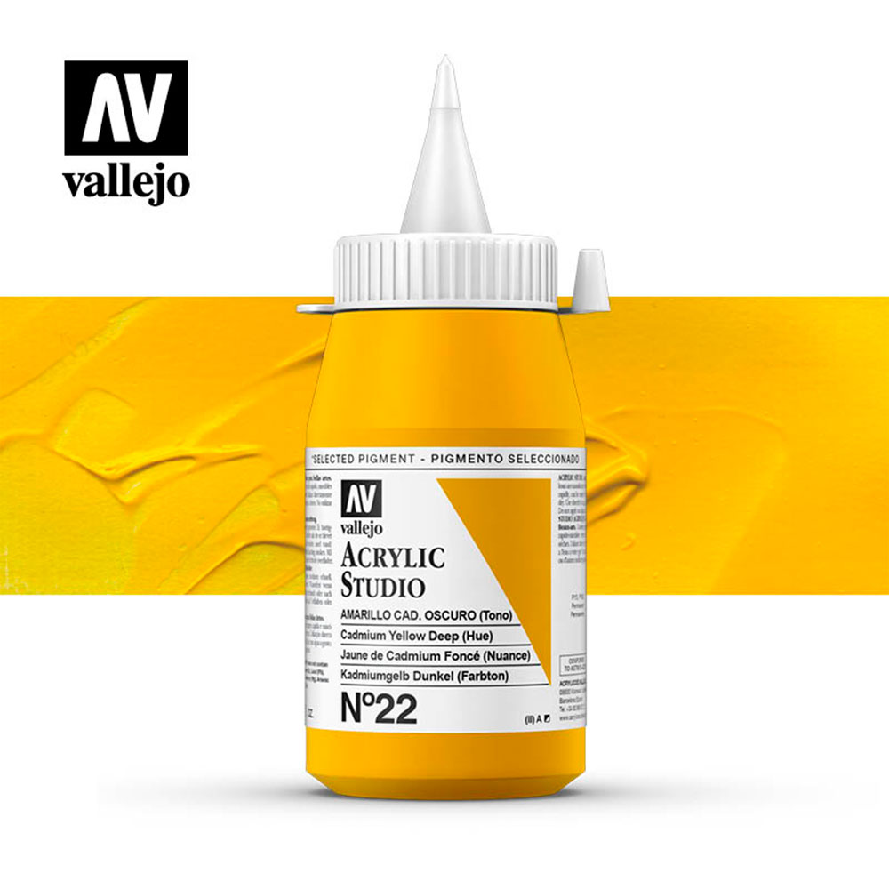 Pintura Acrylic Studio Amarillo C. Osc. 500 ml