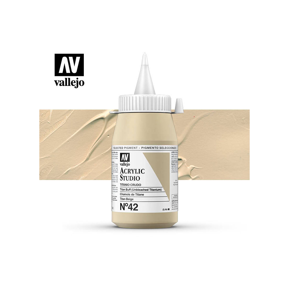Pintura Acrylic Studio Titanio Crudo 500 Ml.