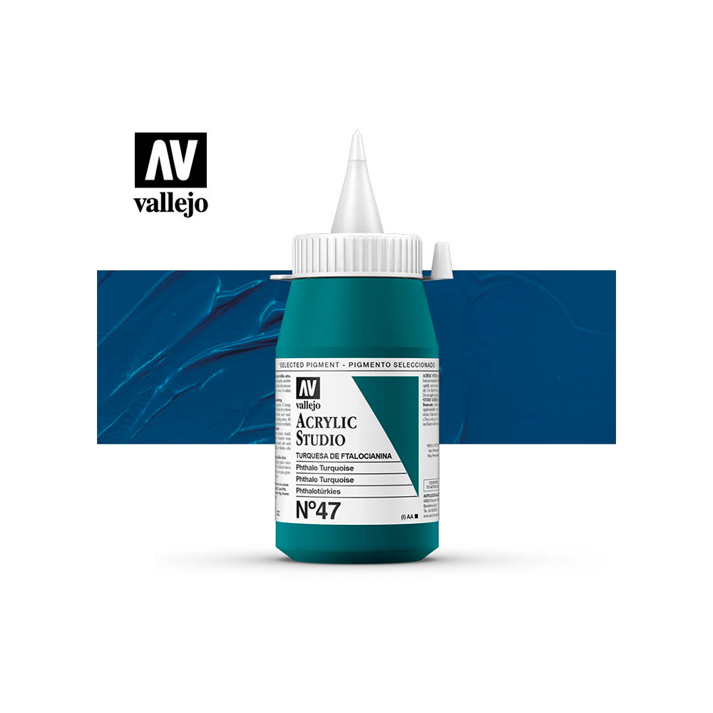 Pintura Acrylic Studio Turquesa De Ftaloc. 500 Ml.