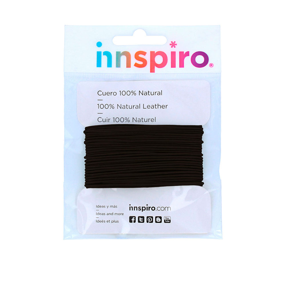 Cordon Cuero Negro 2Mm. 5M. 230801
