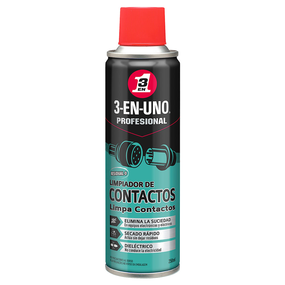 3-EN-UNO Limpiador De Contactos Spray 250 ml