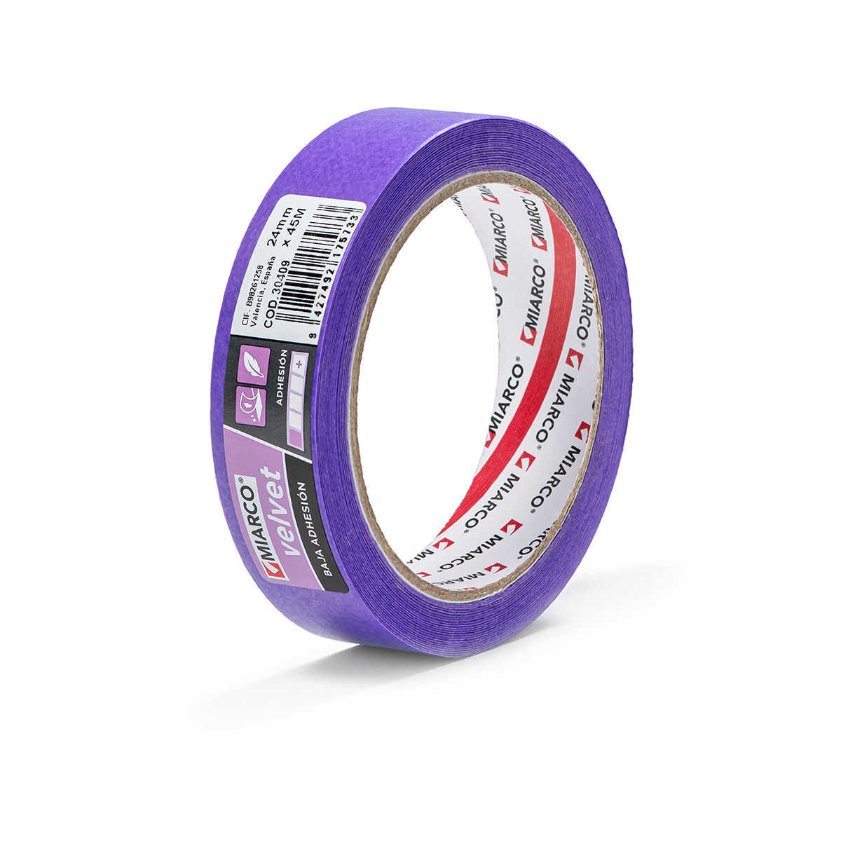 Cinta adhesiva Velvet Baja Adhesion 24mm X 45m