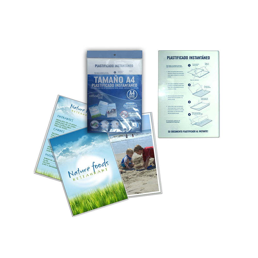 Plastificado Instantaneo A4 (3Unid) 32204