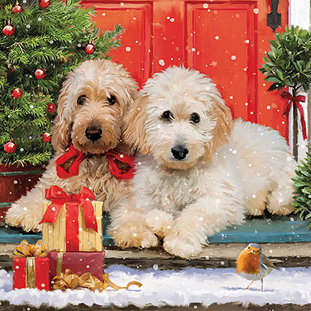 Servilleta Dogs At The Door 33 x 33 cm (33 u.)