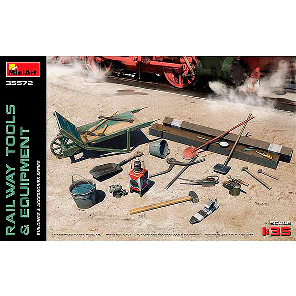 Miniart Accesorio 1/35 Rail Tools + Equipment