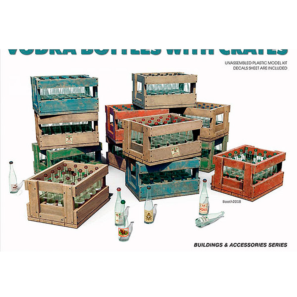 Miniart Accesorio 1/35 Vodka Bottles + Crates