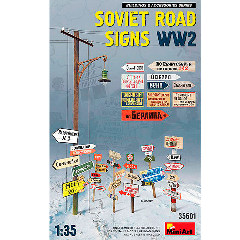 Miniart Accesorio 1/35 Soviet Road Signs Ww2