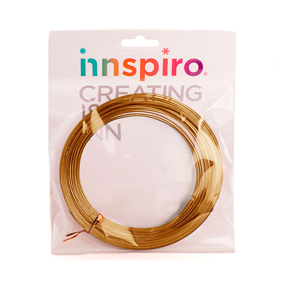 Hilo Aluminio Plano Oro 3,5Mm 5M