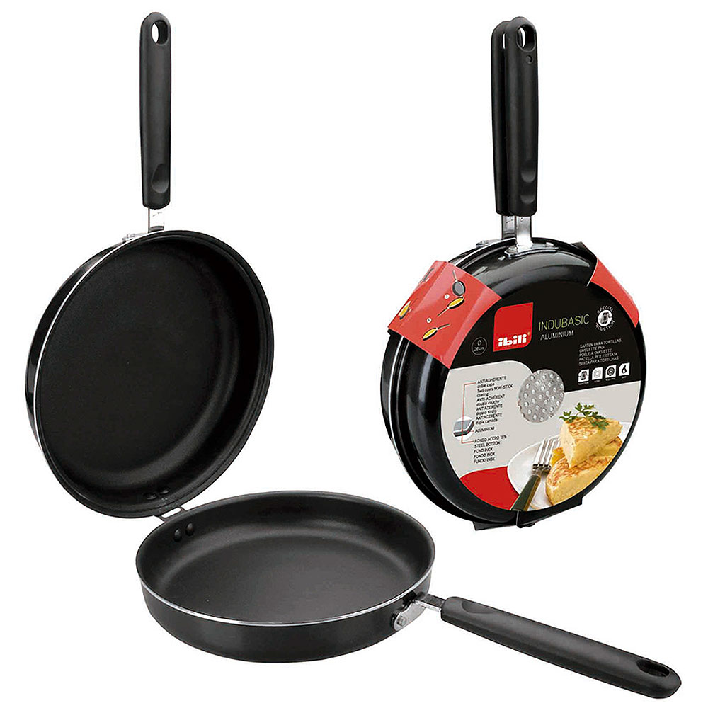 Sartén tortillas aluminio Indubasic 24 cm