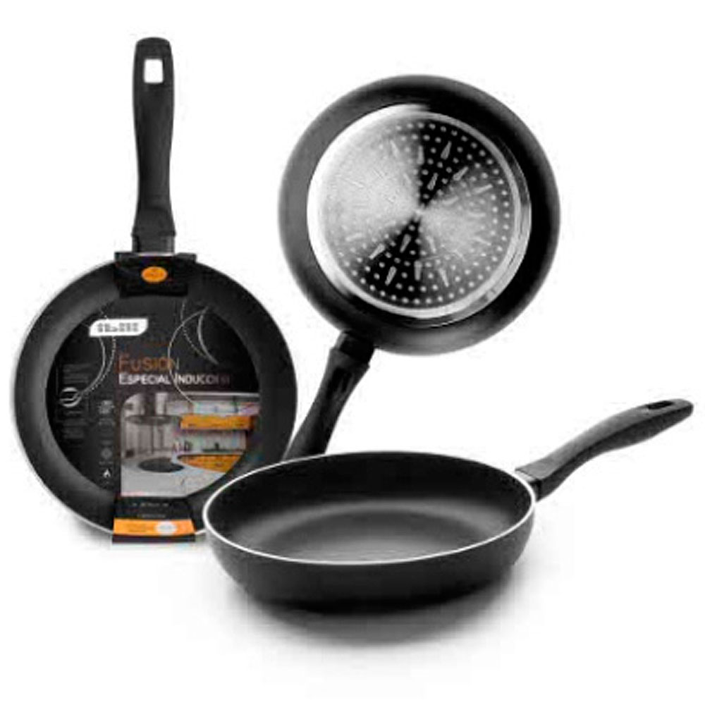 Sartén aluminio Fusion 18 cm (Válida para todos los fuegos incluida la induccion. Mango Soft Touch)