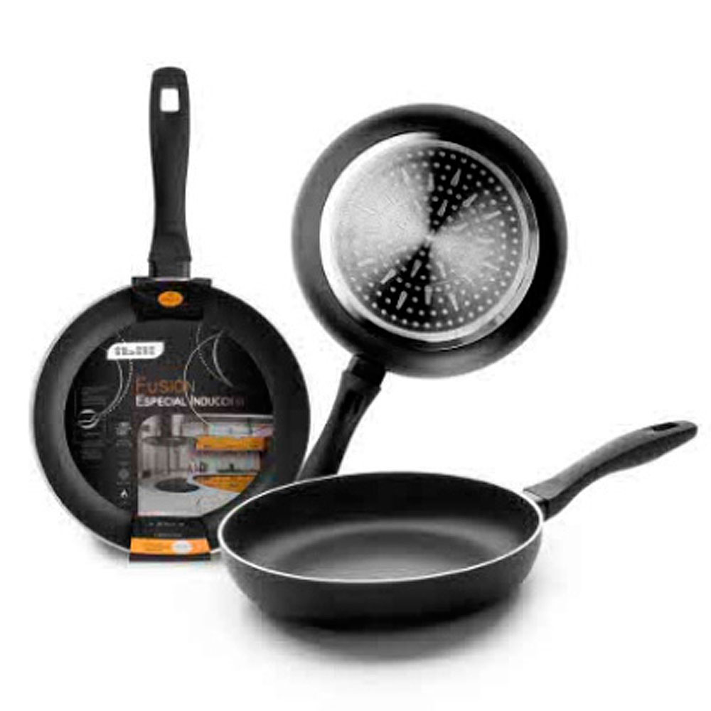 Sartén aluminio Fusion 28 cm (Válida para todos los fuegos incluida la induccion. Mango Soft Touch)