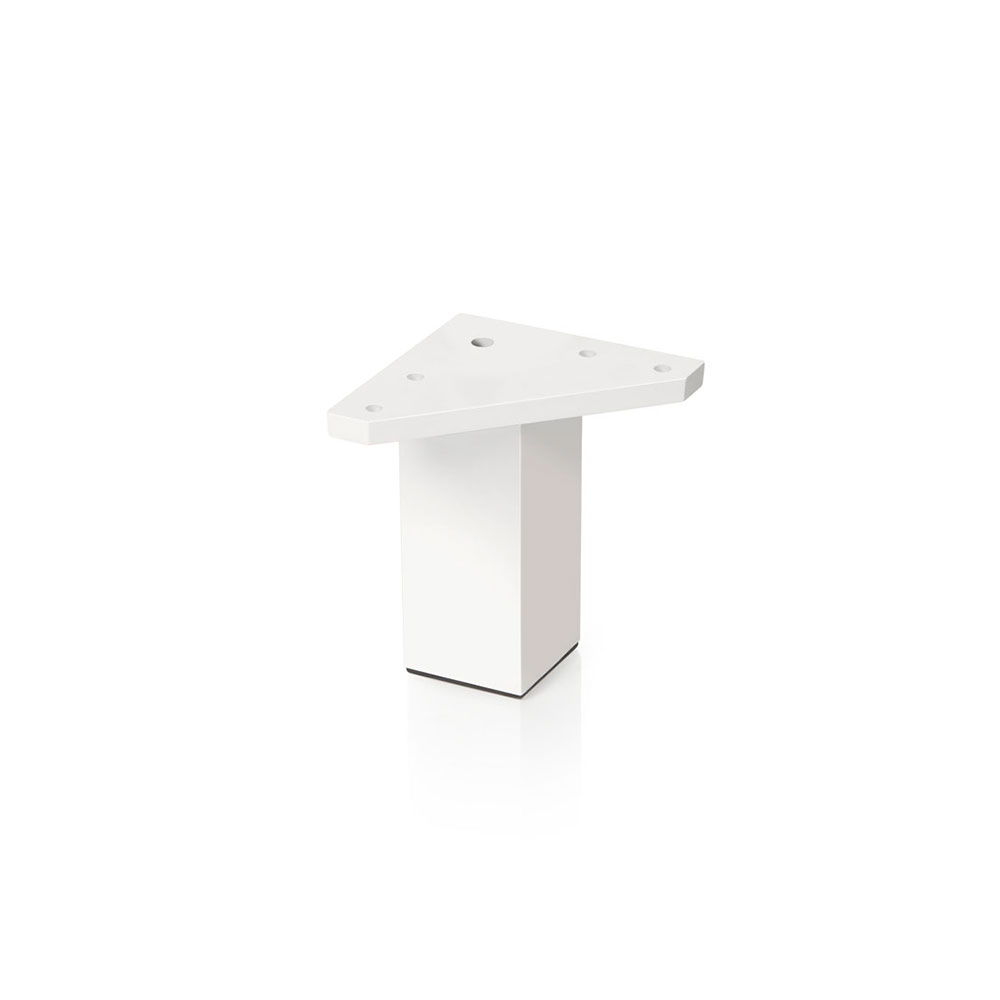 Pata Cuadrada ABS Blanco 40x60 mm