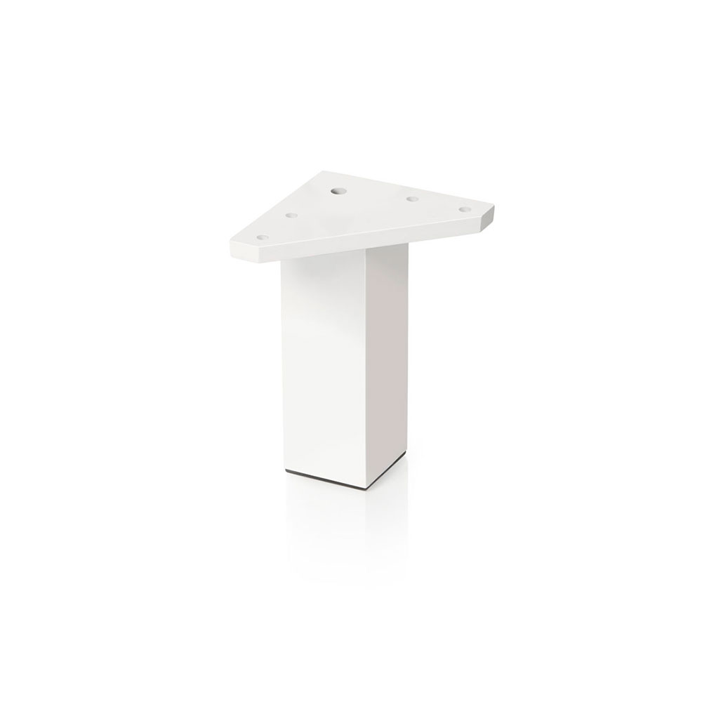Pata Cuadrada ABS Blanco 40x100 mm