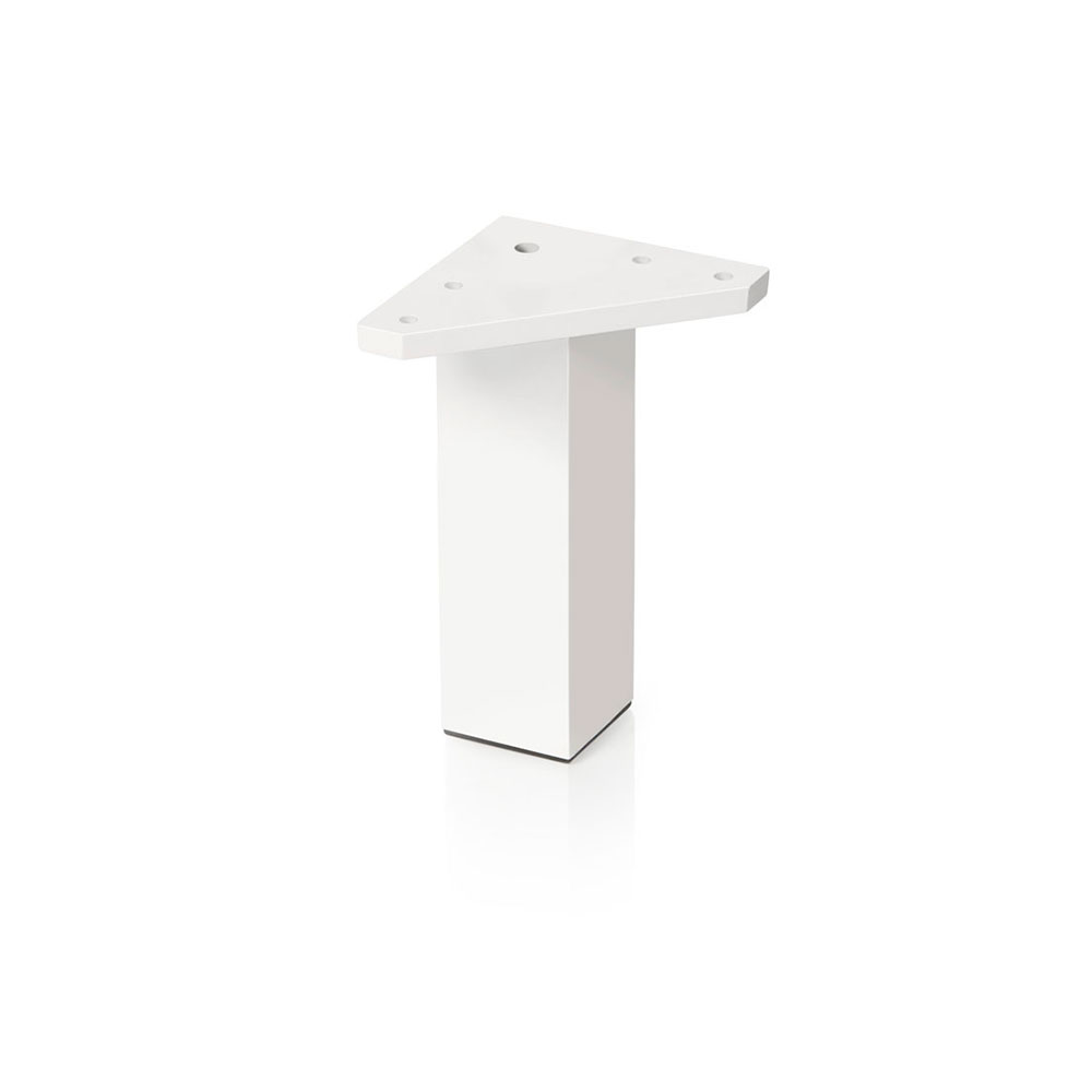 Pata Cuadrada ABS Blanco 40x120 mm