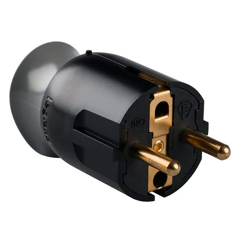 Clavija Rotativa Gsb Negro 2p+T 16a